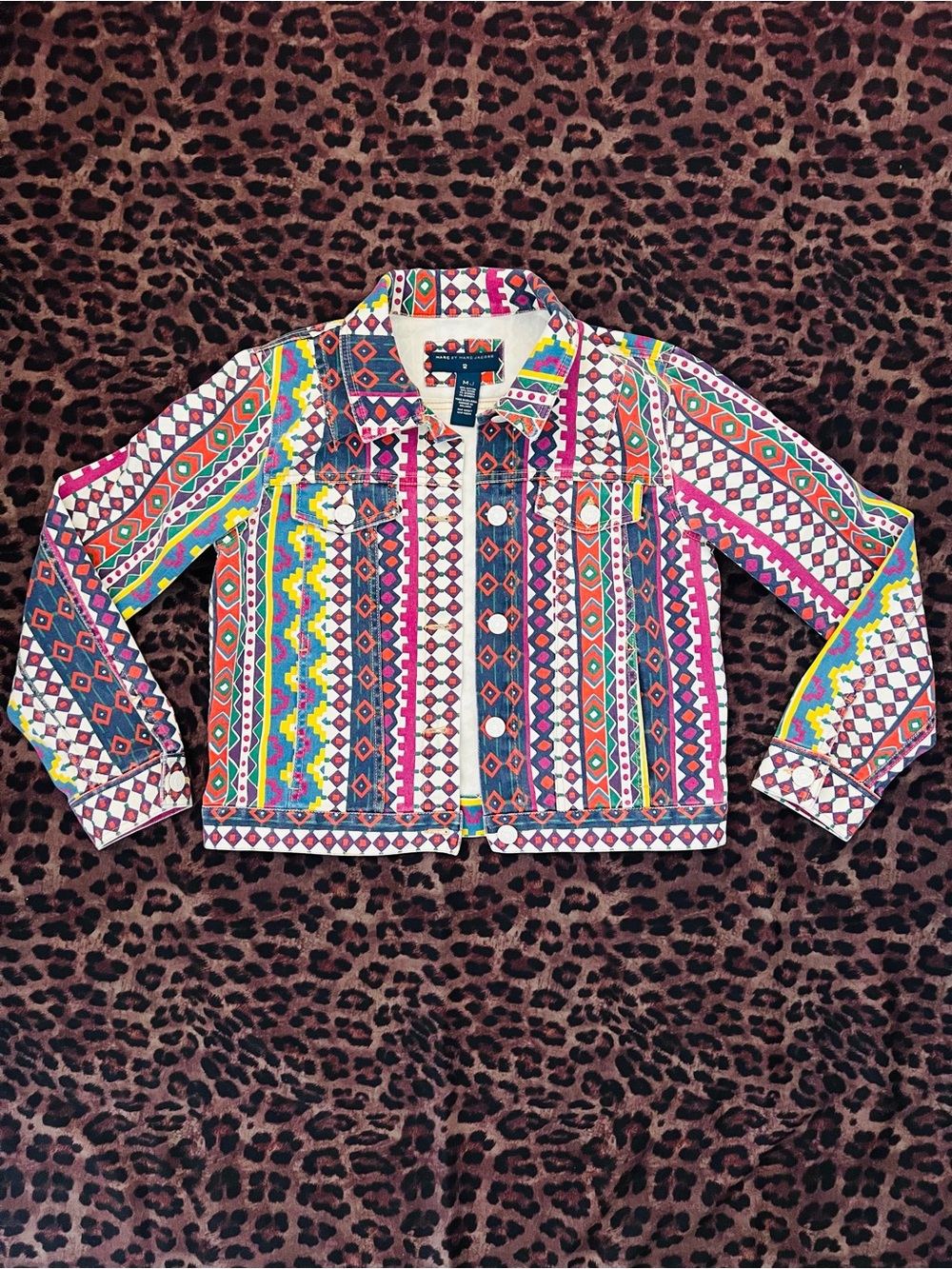 Marc by Marc Jacobs Vibrant Geometric Print Jacket